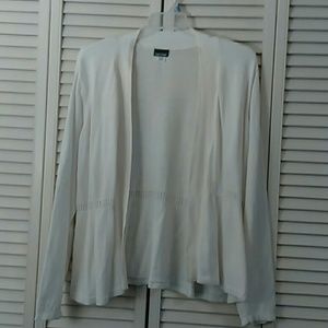 Basic Editions Womens plus size xxl ivory cardigan